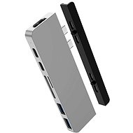 HyperDrive DUO 7 2 USB-C Hub - MacBook Pro / Air, ezüst - Port replikátor