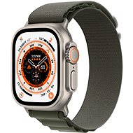Apple Watch Ultra 49 mm-es titán tok zöld alpesi pánttal - Large - Okosóra