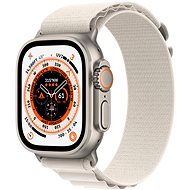 Apple Watch Ultra 49 mm-es titán tok csillag fény alpesi pánttal - Small - Okosóra