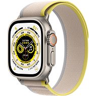 Apple Watch Ultra 49 mm, titán tok sárga - bézs terep pánttal - M/L - Okosóra