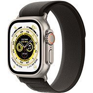 Apple Watch Ultra 49 mm, titán tok fekete - szürke terep pánttal - S/M - Okosóra