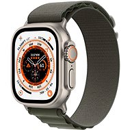Apple Watch Ultra 49 mm, titán tok zöld alpesi pánttal - Small - Okosóra