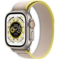 Apple Watch Ultra 49 mm, titán tok sárga - bézs terep pánttal - S/M - Okosóra