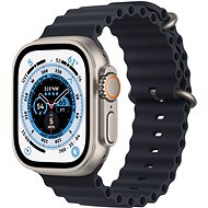 Apple Watch Ultra 49 mm, titán tok éjfekete óceán szíjjal - Okosóra