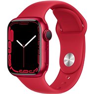 Okosóra Apple Watch Series 7 41mm (PRODUCT)RED alumínium (PRODUCT)RED sportszíjjal