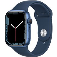 Okosóra Apple Watch Series 7 45 mm Kék alumínium mély indigókék sportszíjjal