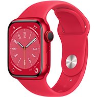 Apple Watch Series 8 41mm Cellular Piros alumínium piros sportszíjjal - Okosóra