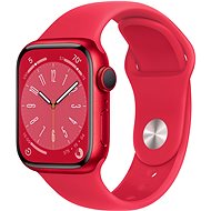 Apple Watch Series 8 41 mm Piros alumínium piros sportszíjjal - Okosóra
