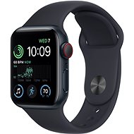 Apple Watch SE (2022) 40mm Cellular Éjfekete alumínium éjfekete sportszíjjal - Okosóra