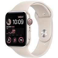 Apple Watch SE (2022) 44mm Cellular Csillagfény alumínium csillagfény sportszíjjal - Okosóra