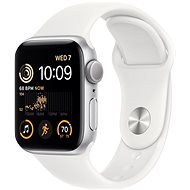 Apple Watch SE (2022) 40 mm Ezüst alumínium fehér sportszíjjal - Okosóra
