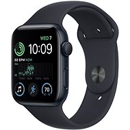 Apple Watch SE (2022) 44mm Éjfekete alumínium éjfekete sportszíjjal - Okosóra