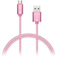 CONNECT IT Wirez Premium micro USB, 1 m, pink - Adatkábel