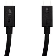 Adatkábel TEC Thunderbolt 3 - Osztálykábel, 40 Gbps, 100 W tápellátás, USB-C 3.2 gen. 2 kompatibilis, 150c - Datový kabel