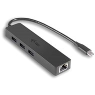 I-TEC USB-C Slim 3 portos HUB GLAN-nal - Port replikátor
