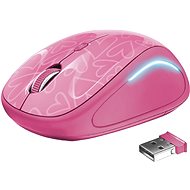Egér Trust Yvi FX Wireless Mouse - pink