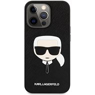 Karl Lagerfeld PU Saffiano Karl Head Apple iPhone 13 Pro fekete tok - Telefon tok