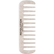 Fésű REVOLUTION HAIRCARE Natural Curl Wide Tooth Comb White