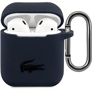 Lacoste Liquid Silicone Glossy Printing Logo Tok az Apple Airpods 1/2-höz - Navy - Fülhallgató tok