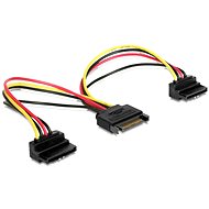 Gembird Cableexpert SATA, 2x SATA 90°-os tápelosztó, 0,15 m - Tápkábel