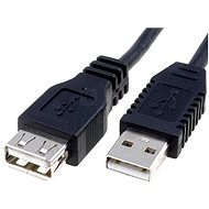 Adatkábel OEM USB 2.0 Hosszabbító AA fekete, 0,3 m