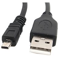 OEM USB A-MINI 8-tűs 1,8 m fekete - Adatkábel