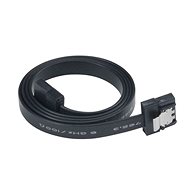 Adatkábel AKASA PROSLIM 30cm Straight Black - Datový kabel