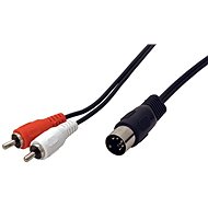 OEM audio kábel DIN5pin(M) -> 2x cinch, 1,5m - Audio kábel