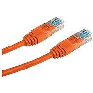Hálózati kábel Datacom CAT5E UTP 0,5 m narancssárga - Síťový kabel