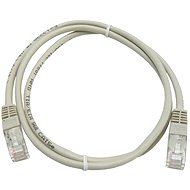 Hálózati kábel Adatátviteli hálózati kábel CAT5E UTP 1m szürke - Síťový kabel