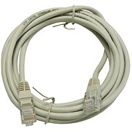 Hálózati kábel OEM, CAT5E, UTP, 3m, szürke - Síťový kabel