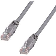 Hálózati kábel Datacom CAT5E UTP szürke 10m - Síťový kabel