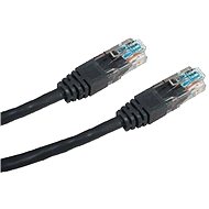 Hálózati kábel Datacom CAT5E UTP fekete 0.25m - Síťový kabel