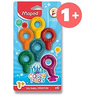 MAPED Baby Crayons, 6 színű - Színes ceruza