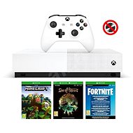 Xbox One S 1TB All-Digital + 3 játék (Fortnite, Minecraft, Sea of Thieves) - Konzol