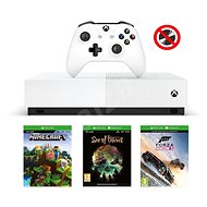 Xbox One 1 TB teljes digitális + 3 játék (Fortnite, Minecraft, Tolvajok Sea) - Konzol