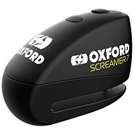 OXFORD SCREAMER 7 tárcsafékzár (integrált riasztó, fekete/fekete, csapátmérő 7 mm) - Motorzár