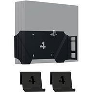 4mount - Wall Mount for PlayStation 4 Pro Black + 2x Controller Mount
