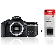 Canon EOS 2000D + EF-S 18-55 mm f/3.5-5.6 IS II + LP-E10 - Digitális fényképezőgép