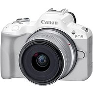 Canon EOS R50 fehér + RF-S 18-45mm f/4.5-6.3 IS STM - Digitális fényképezőgép