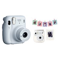 Fujifilm Instax Mini 11 Ice White + Mini 11 ACC kit Ice White - Instant fényképezőgép