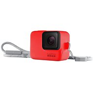 GoPro Sleeve + Lanyard (szilikon tok, piros) - Kameratok