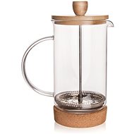 CORK üveg / rozsdamentes acél / bambusz CORK teáskancsó 1 l - Dugattyús kávéfőző