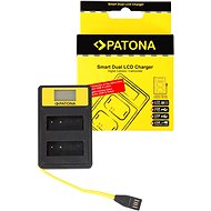 PATONA - Dual Panasonic DMW-BLG10 , LCD,USB-vel - Akkumulátortöltő