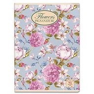PIGNA Nature Flowers A5, varrott, sima - Füzet
