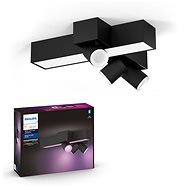 Philips Hue White and Color Ambiance Centris 3L Cross Ceiling fekete 50608/30 / P7 - Mennyezeti lámpa