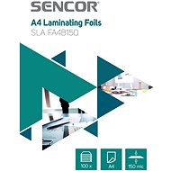 Lamináló fólia SENCOR SLA FA4B150 A4 150mic - 100 db - Laminovací fólie