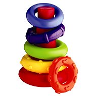 Kirakós játék Playgro Műanyag gyűrűpiramis - Skládačka