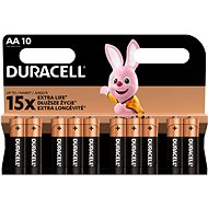 Eldobható elem Duracell Basic alkáli elem 10 db (AA) - Jednorázová baterie
