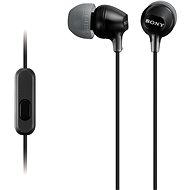 Fej-/fülhallgató Sony MDR-EX15AP, fekete